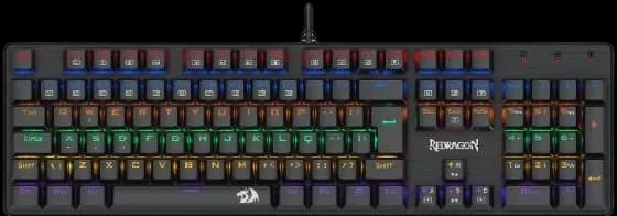 Teclado Mecânico Valheim Rainbow Preto Switch Marrom