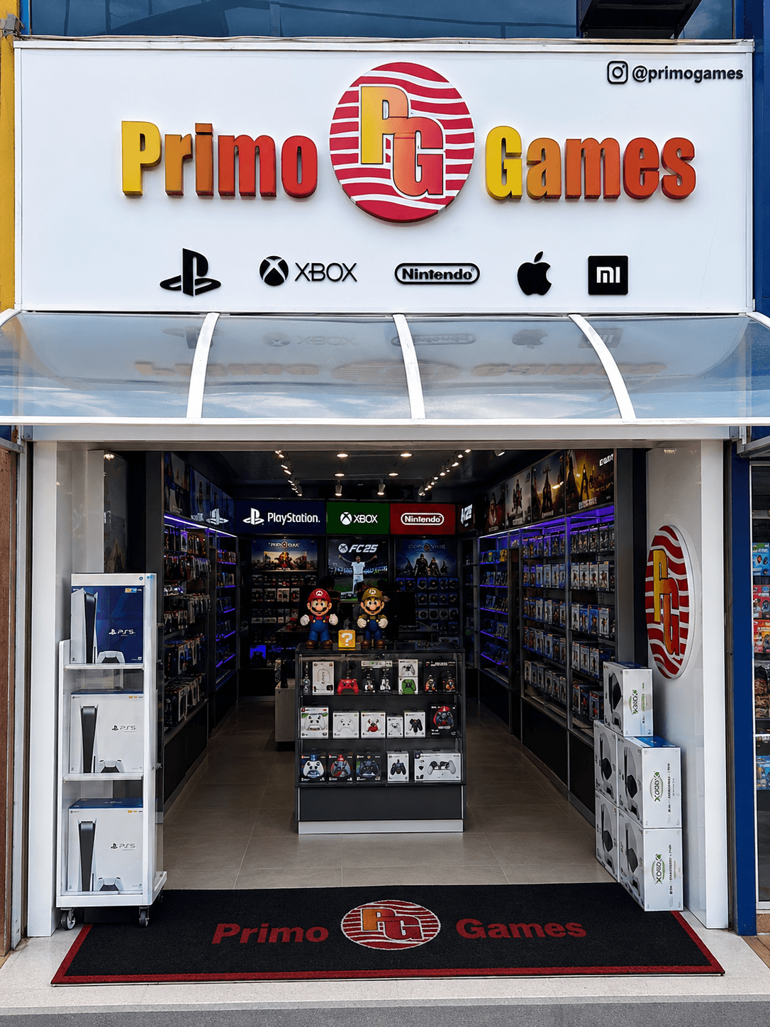 Interior da loja Primo Games